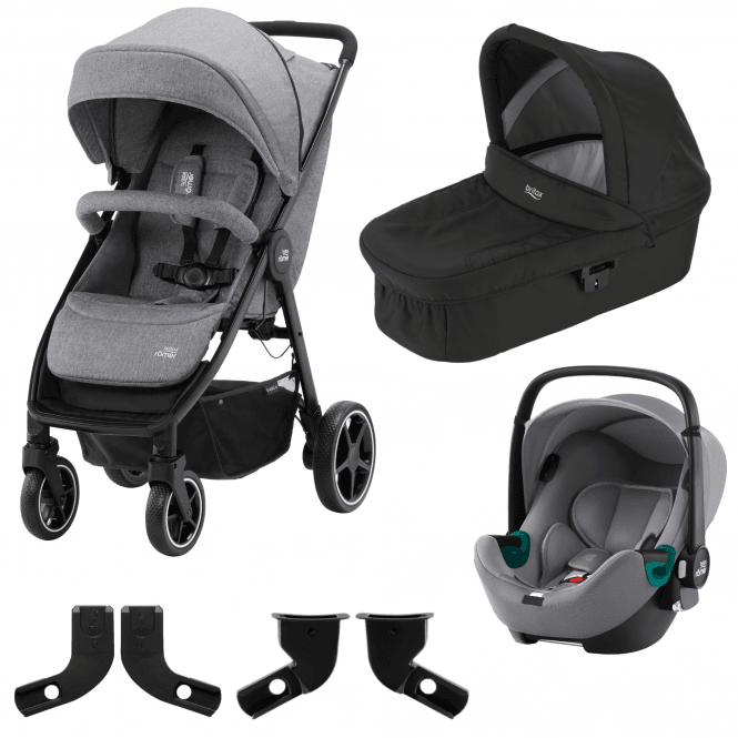 Britax B-Agile M i-Size Travel System Bundle - Elephant Grey